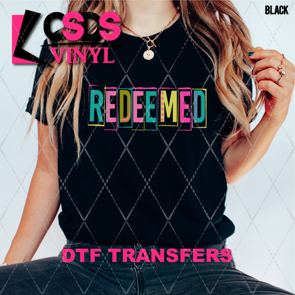 DTF Transfer - DTF007901 Redeemed Bright Box Letters