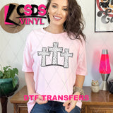 DTF Transfer - DTF007906 White Dotted Cross Trio