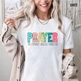 DTF Transfer - DTF007908 Prayer The Strongest Wireless Connection Faux Embroidery