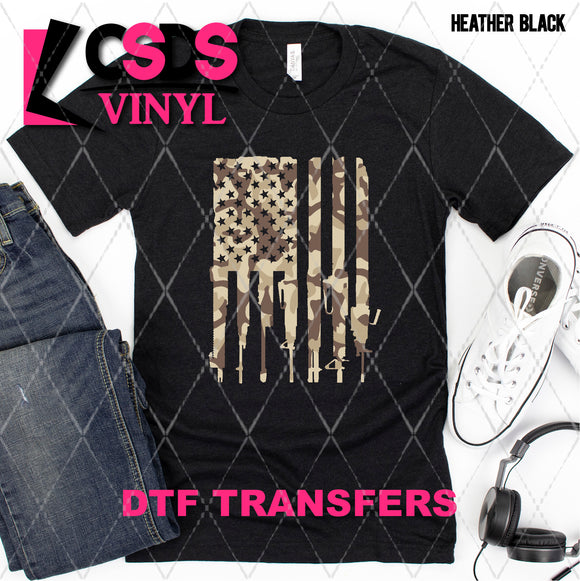 DTF Transfer - DTF007928 Camo Flag of Weapons