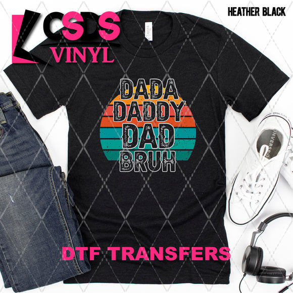 DTF Transfer - DTF007947 Dada Daddy Dad Bruh