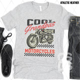 DTF Transfer - DTF007950 Cool Grandpas Ride Motorcycles