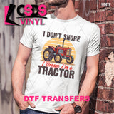 DTF Transfer - DTF007955 I Dream I'm a Tractor