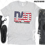 DTF Transfer - DTF007975 Dad American Flag #Man #Myth #Legend