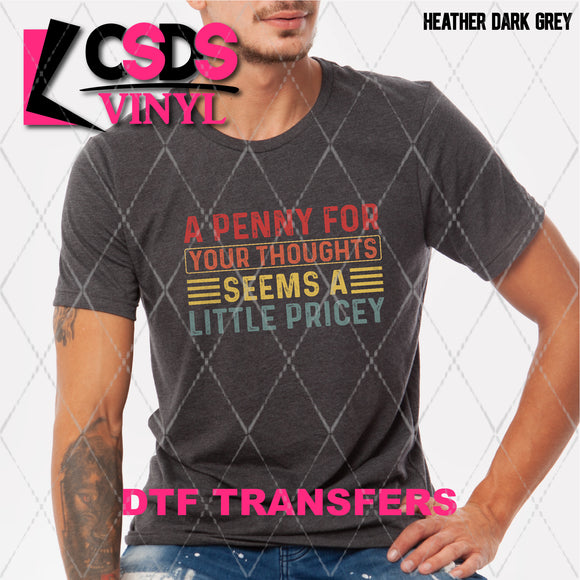 DTF Transfer - DTF007978 A Penny for Your Thoughts