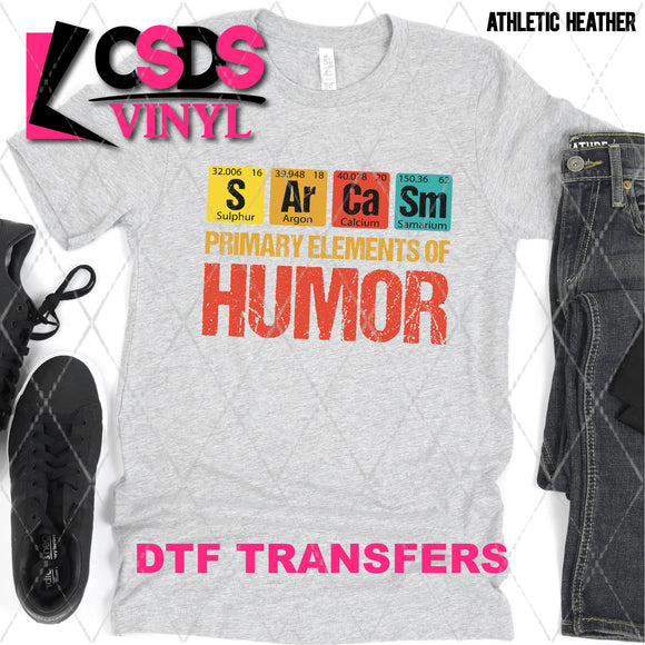 DTF Transfer - DTF007988 Primary Elements of Humor