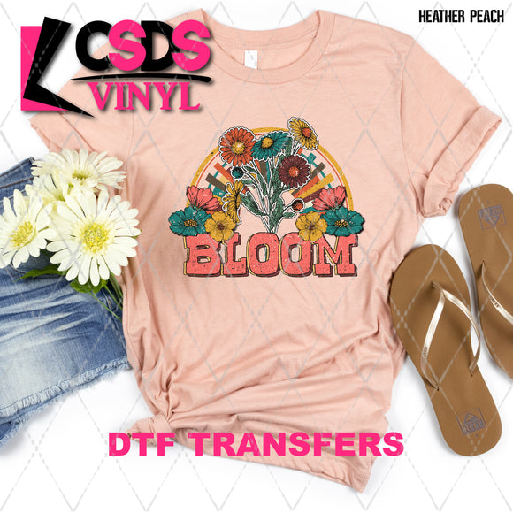 DTF Transfer - DTF008000 Floral Bloom Rainbow