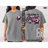 DTF Transfer - DTF008020 Hardcore Soccer Mom Girl Pocket