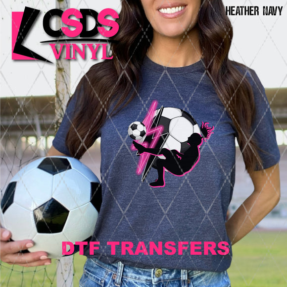 DTF Transfer - DTF008020 Hardcore Soccer Mom Girl Pocket