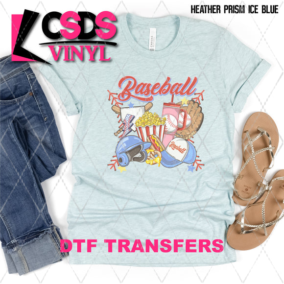 DTF Transfer - DTF008043 Baseball Things with Laces