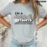 DTF Transfer - DTF008065 I'm a Baseball Mom