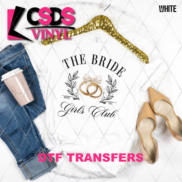 DTF Transfer - DTF008095 The Bride Girls Club Rings