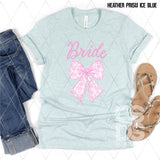 DTF Transfer - DTF008102 Bride Pink Lace Bow