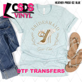 DTF Transfer - DTF008123 Bridesmaid Girls Club White Shoes