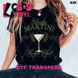 DTF Transfer - DTF008138 Dirty Martini Social Club
