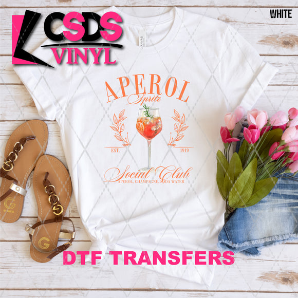 DTF Transfer - DTF008140 Aperol Spritz Social Club