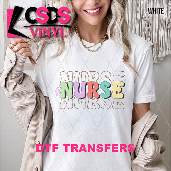DTF Transfer - DTF008163 Nurse Stacked Word Art