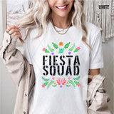 DTF Transfer - DTF008255 Floral Fiesta Squad Black