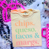 DTF Transfer - DTF008257 Chips Queso Tacos & Margs