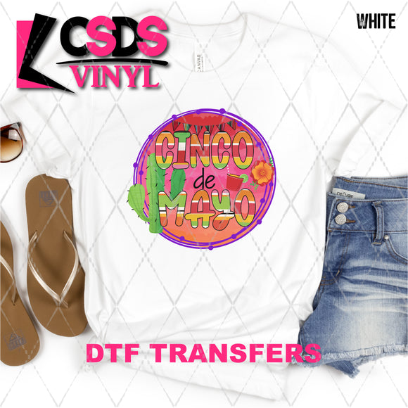 DTF Transfer - DTF008301 Cinco De Mayo Colorful Round