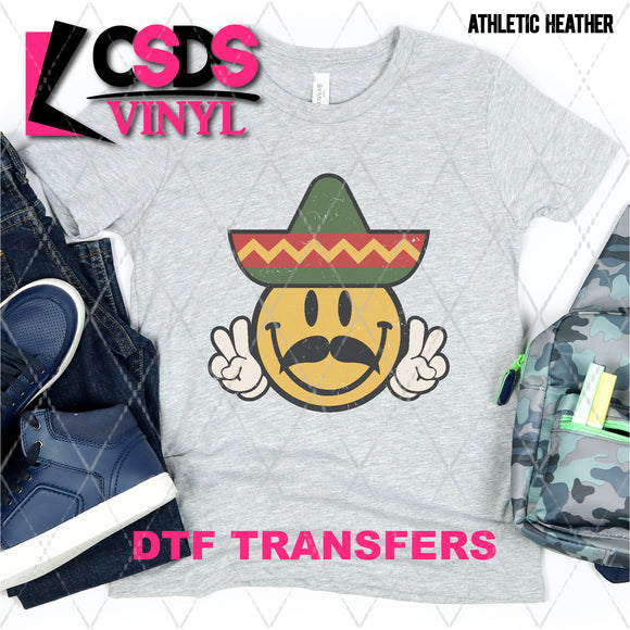 DTF Transfer - DTF008312 Smile with Mustache and Sombrero