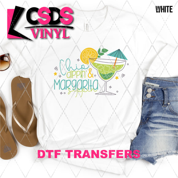 DTF Transfer - DTF008316 Chip Dippin' & Margarita Sippin'