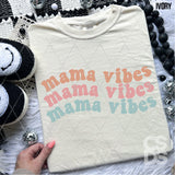 DTF Transfer - DTF008326 Wavy Mama Vibes Stacked Word Art