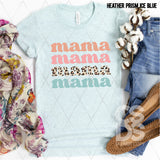 DTF Transfer - DTF008328 Mama Stacked Word Art Leopard