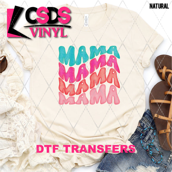 DTF Transfer - DTF008344 Wavy Stacked Mama