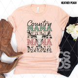 DTF Transfer - DTF008402 Country Mama Stacked Word Art Leopard