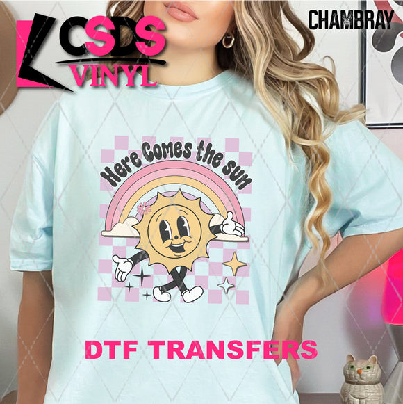 DTF Transfer - DTF008412 Here Comes the Sun