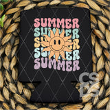 DTF Transfer - DTF008420 Smiling Sun Summer Stacked Word Art