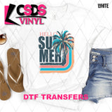 DTF Transfer - DTF008429 Hello Summer Palm Tree