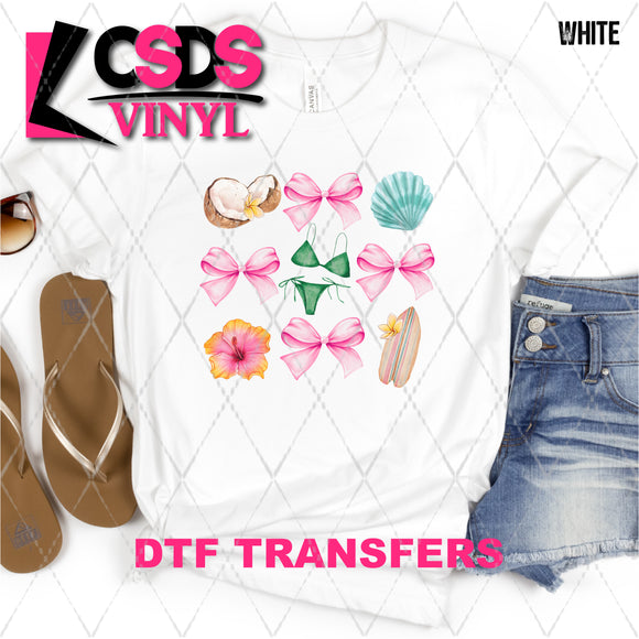 DTF Transfer - DTF008434 Beach Croquette Grid
