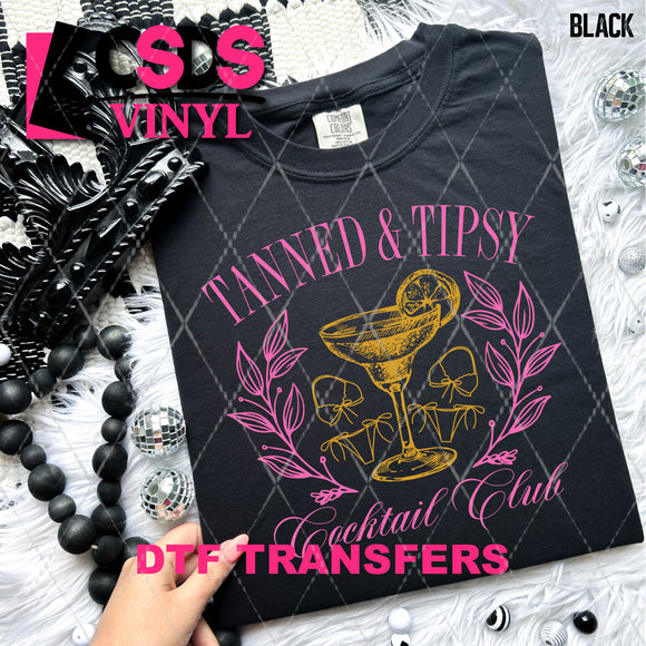 DTF Transfer - DTF008444 Tanned & Tipsy Cocktail Club