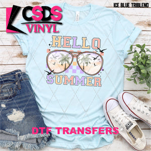 DTF Transfer - DTF008446 Hello Summer Sunglasses