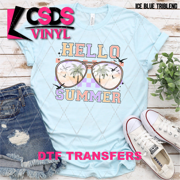 DTF Transfer - DTF008446 Hello Summer Sunglasses