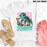 DTF Transfer -  DTF008457 Summer Vibes Cute Turtle