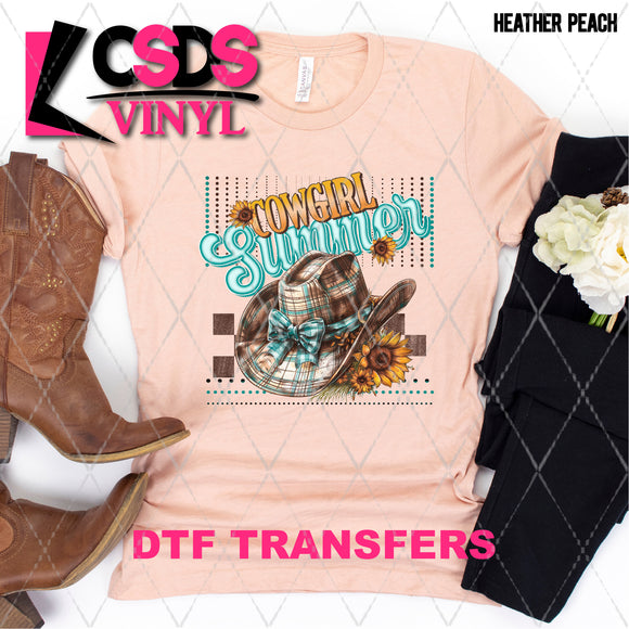 DTF Transfer -  DTF008462 Cowgirl Summer Hat