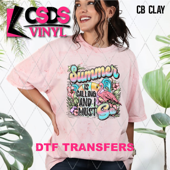 DTF Transfer -  DTF008469 Summer is Calling and I Must Go