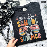 DTF Transfer -  DTF008498 Bye Bye School Hello Summer Sunglasses