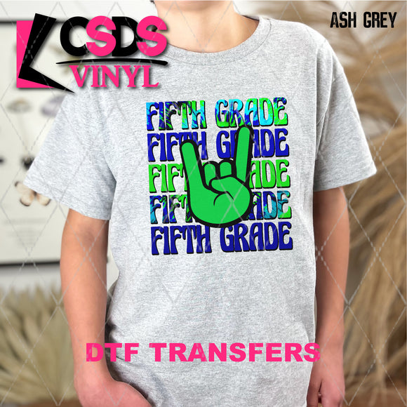 DTF Transfer -  DTF008508 Peace Fifth Grade Stacked Word Art