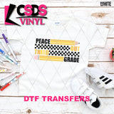 DTF Transfer -  DTF008513 Peace Out Third Grade Pencils