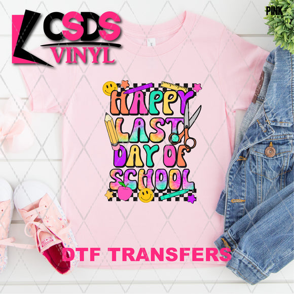 DTF Transfer -  DTF008557 Happy Last Day of School Tie Dye Girl
