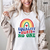 DTF Transfer -  DTF008579 Equality Hurts No One