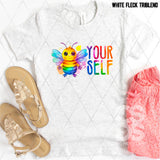 DTF Transfer -  DTF008588 Bee Your Self Watercolor