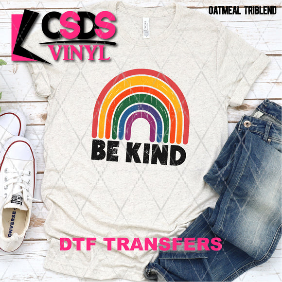 DTF Transfer - DTF008606 Be Kind Rainbow