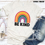 DTF Transfer - DTF008606 Be Kind Rainbow