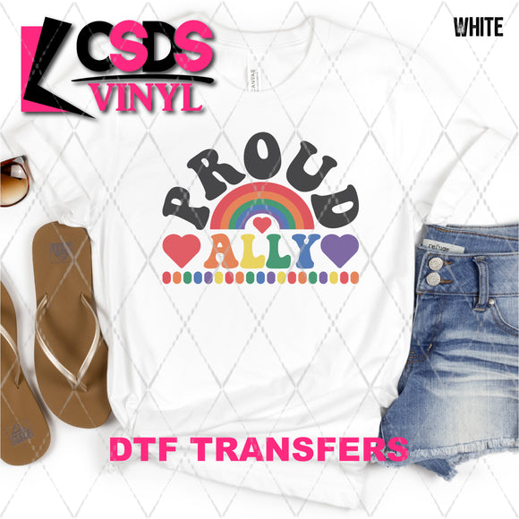 DTF Transfer - DTF008629 Proud Ally Rainbow