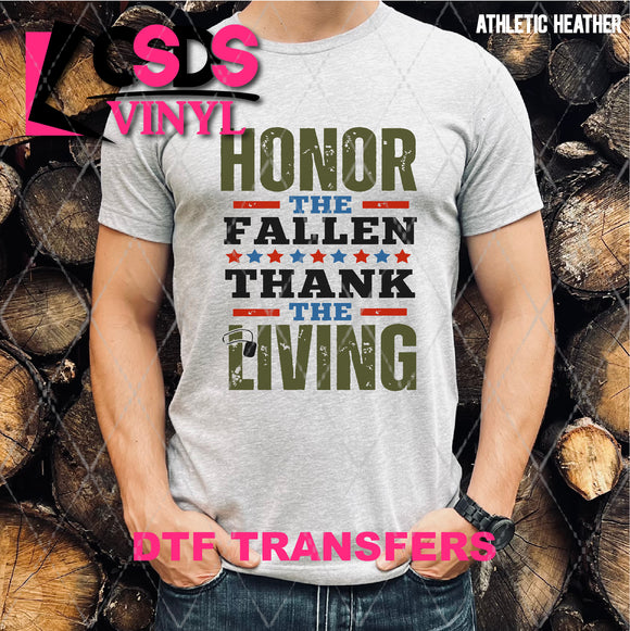 DTF Transfer -  DTF008638 Honor the Fallen Thank the Living